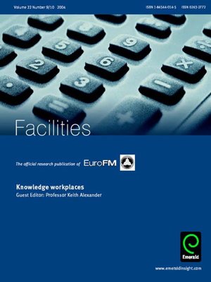 cover image of Facilities, Volume 22, Issue 9 & 10
